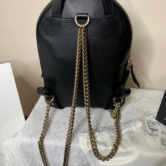 Gucci pebbled calfskin Soho chain backpack - Picture 9 of 16